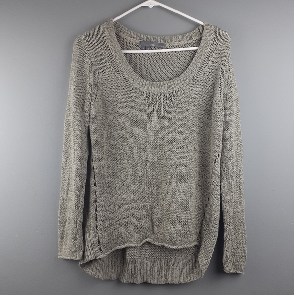 36 Sweater Linen Blend Knit Crewneck 